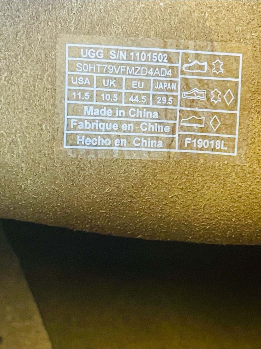 UGG Beach Moc Chukka Full Grain Washable Leather Carmel Color Size 11.5 - Picture 5 of 10